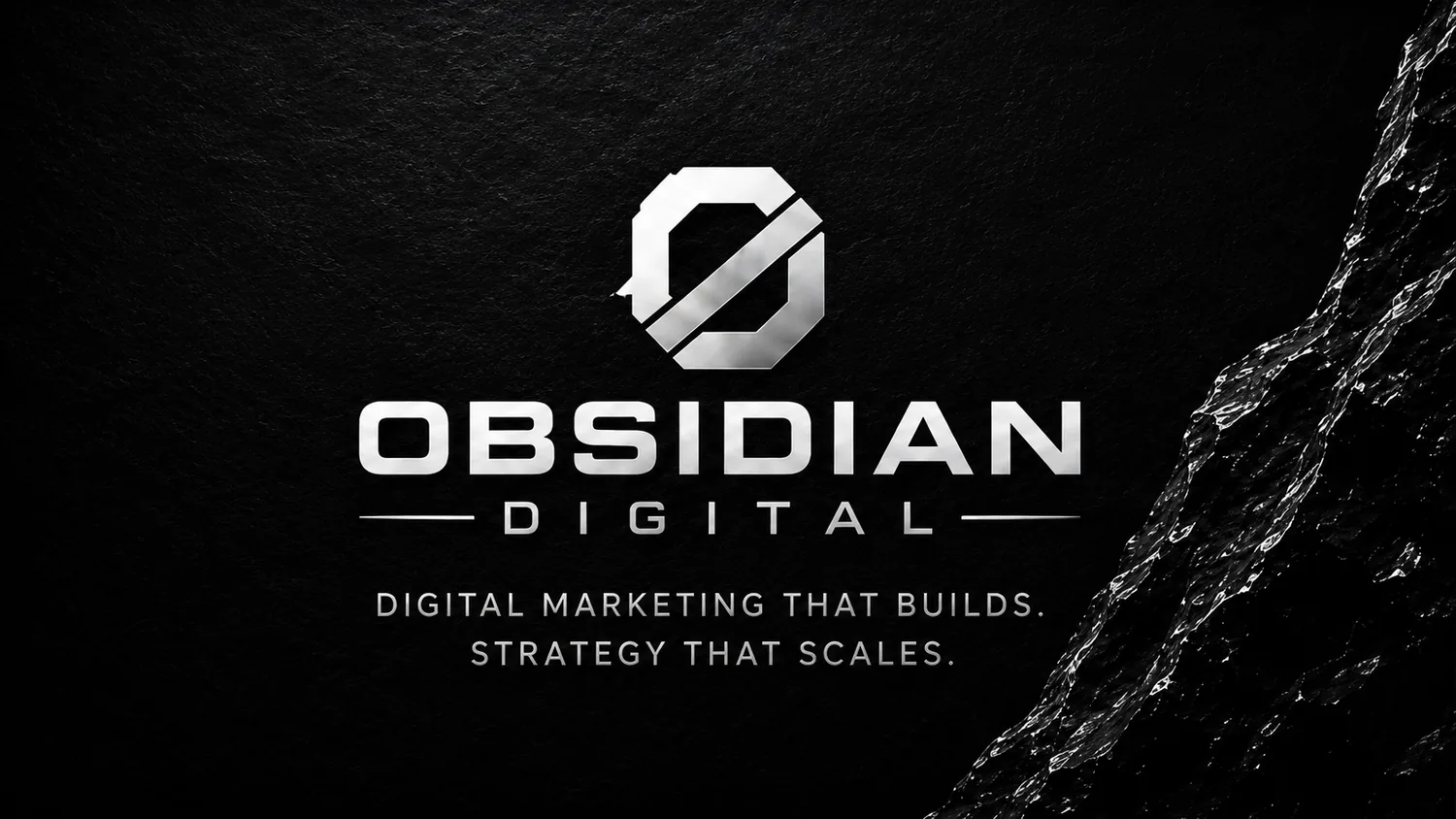 Obsidian Digital website and mobile branding